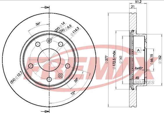 FREMAX BD-1010 - Kočioni disk www.molydon.hr