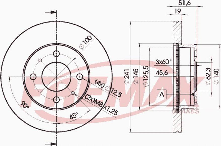 FREMAX BD-1017 - Kočioni disk www.molydon.hr