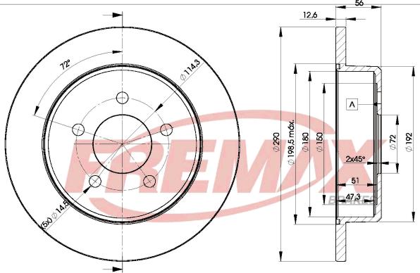 FREMAX BD-1023 - Kočioni disk www.molydon.hr