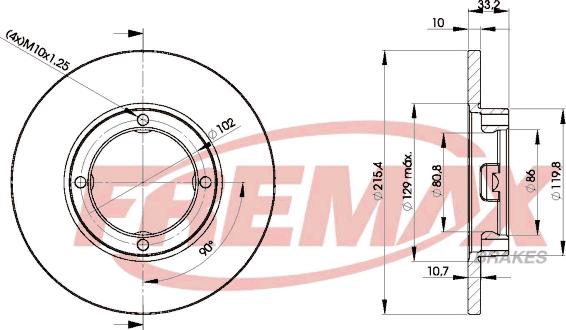 FREMAX BD-1160 - Kočioni disk www.molydon.hr