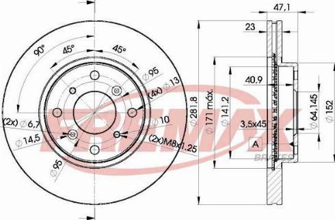 FREMAX BD-1104 - Kočioni disk www.molydon.hr