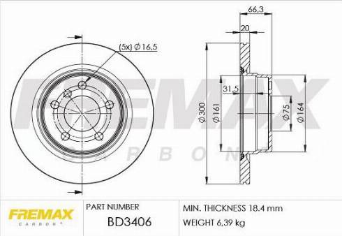 FREMAX BD-1102 - Kočioni disk www.molydon.hr