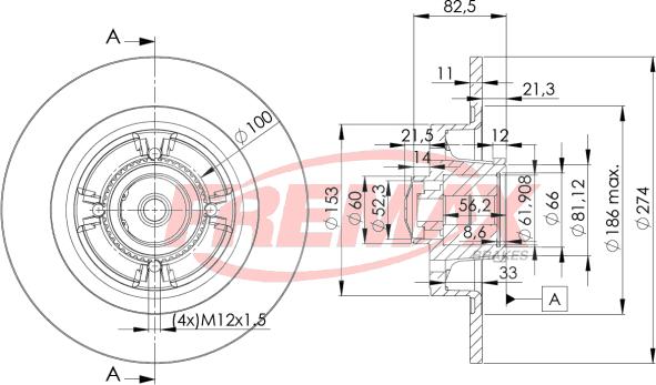 FREMAX BD-1181 - Kočioni disk www.molydon.hr