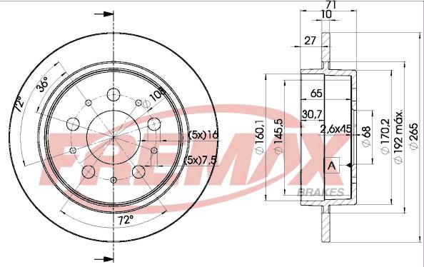 FREMAX BD-1895 - Kočioni disk www.molydon.hr