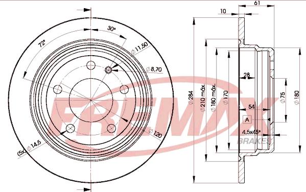 FREMAX BD-1387 - Kočioni disk www.molydon.hr