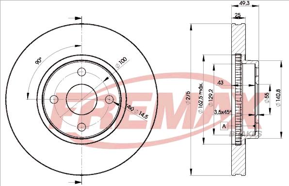 FREMAX BD-1320 - Kočioni disk www.molydon.hr