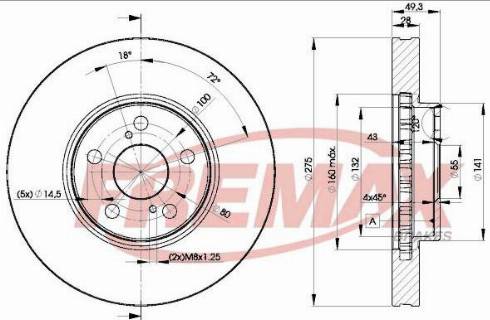 FREMAX BD-1244-KT - Bubanj kočnica www.molydon.hr