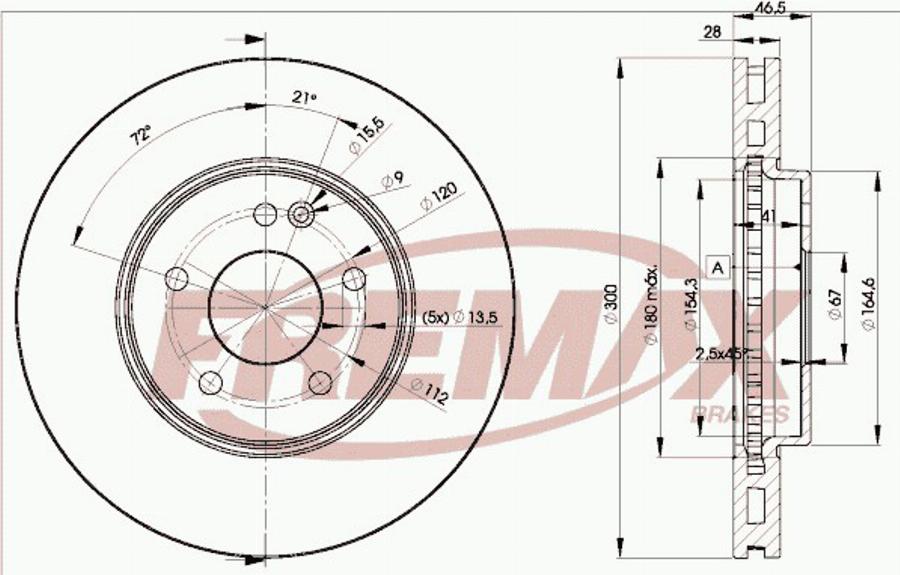 FREMAX BD1212 - Kočioni disk www.molydon.hr