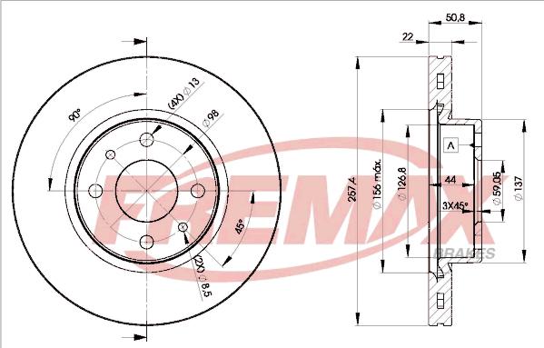 FREMAX BD-1751 - Kočioni disk www.molydon.hr