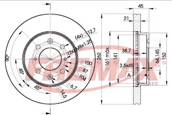 FREMAX BD-1700 - Kočioni disk www.molydon.hr