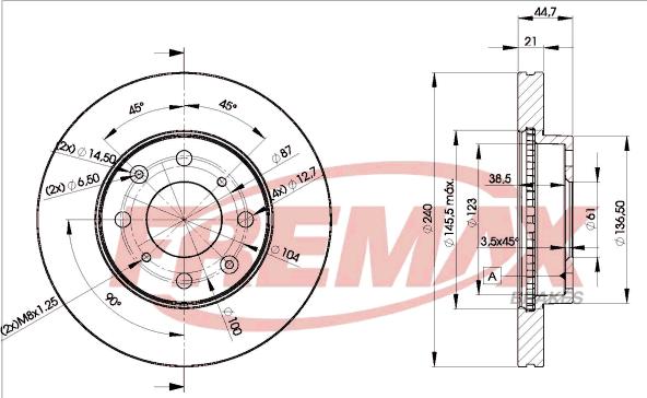 FREMAX BD-1701 - Kočioni disk www.molydon.hr