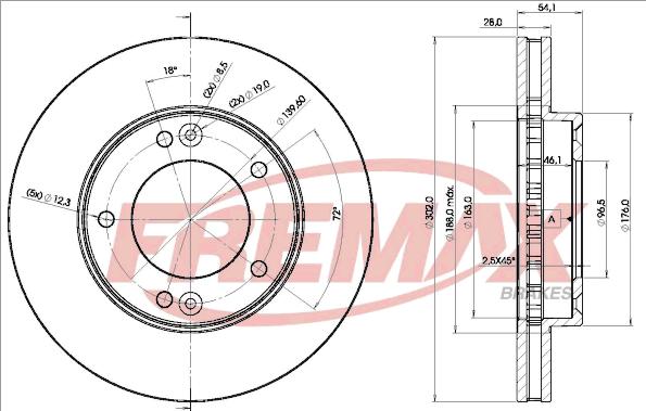 FREMAX BD-1712 - Kočioni disk www.molydon.hr