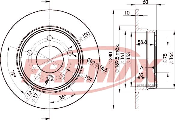 FREMAX BD-8936 - Kočioni disk www.molydon.hr