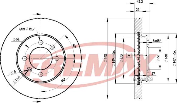 FREMAX BD-8970 - Kočioni disk www.molydon.hr