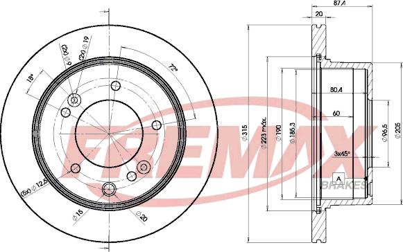 FREMAX BD-8411 - Kočioni disk www.molydon.hr