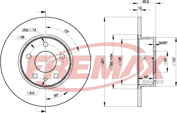 FREMAX BD-8684 - Kočioni disk www.molydon.hr