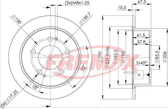 FREMAX BD-8680 - Kočioni disk www.molydon.hr