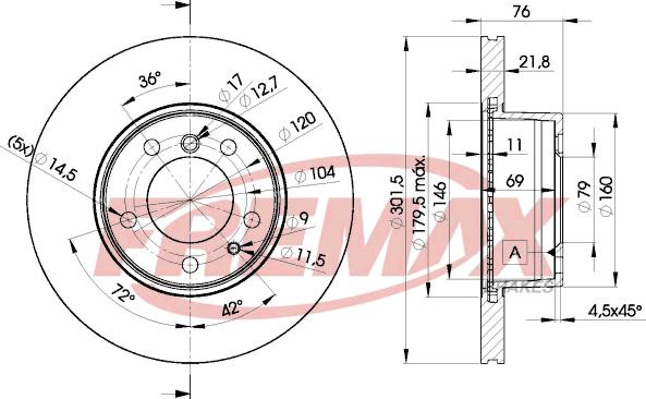 FREMAX BD-8040 - Kočioni disk www.molydon.hr