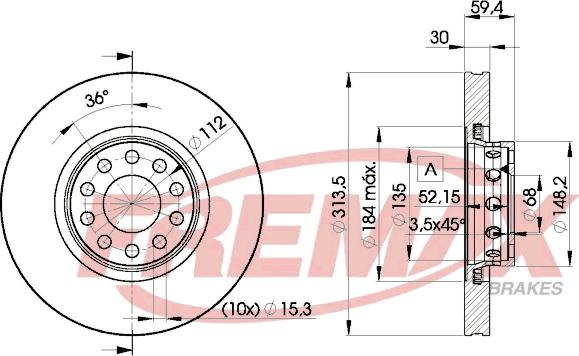 FREMAX BD-8015 - Kočioni disk www.molydon.hr