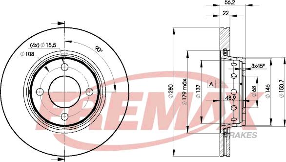 FREMAX BD-8011 - Kočioni disk www.molydon.hr