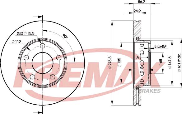 FREMAX BD-8013 - Kočioni disk www.molydon.hr