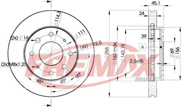 FREMAX BD-8107 - Kočioni disk www.molydon.hr