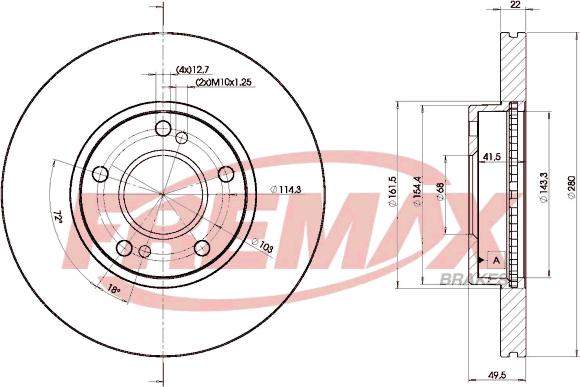 FREMAX BD-8801 - Kočioni disk www.molydon.hr