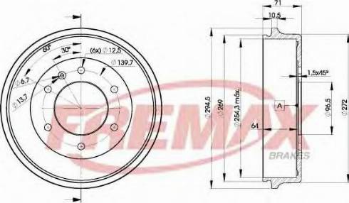 FREMAX BD-8312 - Bubanj kočnica www.molydon.hr