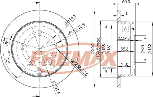 FREMAX BD-8326 - Kočioni disk www.molydon.hr