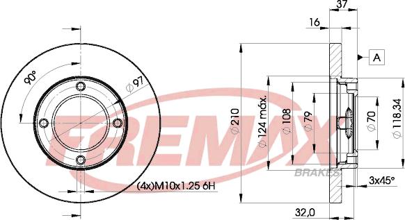 FREMAX BD-8702 - Kočioni disk www.molydon.hr