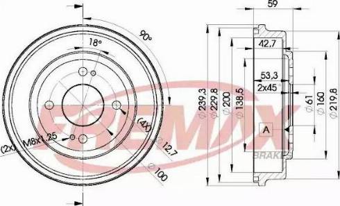 FREMAX BD-3901 - Bubanj kočnica www.molydon.hr