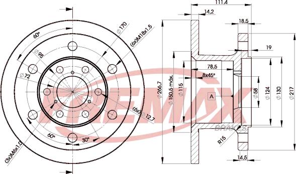 FREMAX BD-3907 - Kočioni disk www.molydon.hr