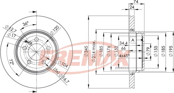 FREMAX BD-3409 - Kočioni disk www.molydon.hr