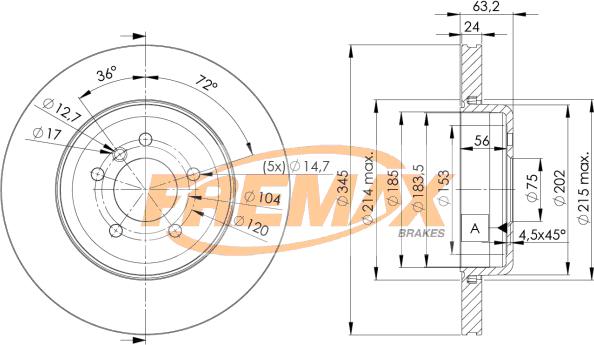 FREMAX BD-3403 - Kočioni disk www.molydon.hr