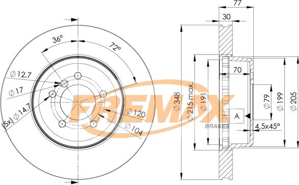 FREMAX BD-3402 - Kočioni disk www.molydon.hr