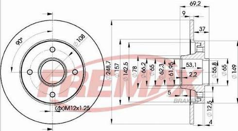 FREMAX BD-3553-KT - Bubanj kočnica www.molydon.hr