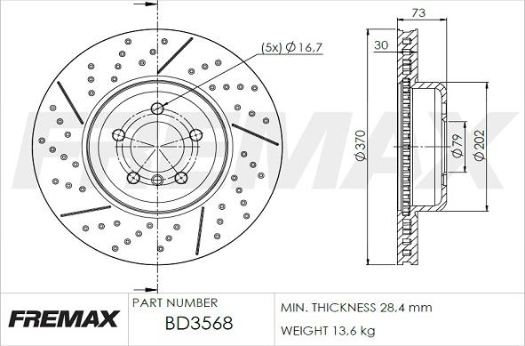 FREMAX BD-3568 - Kočioni disk www.molydon.hr