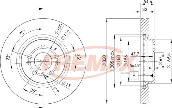 FREMAX BD-3507 - Kočioni disk www.molydon.hr