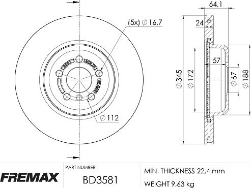 FREMAX BD-3581 - Kočioni disk www.molydon.hr