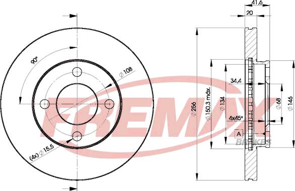 FREMAX BD-3638 - Kočioni disk www.molydon.hr