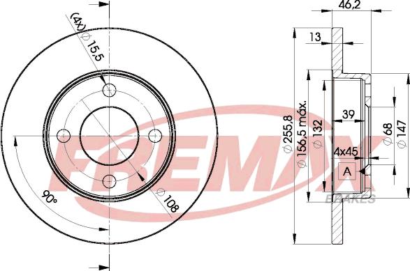 FREMAX BD-3632 - Kočioni disk www.molydon.hr