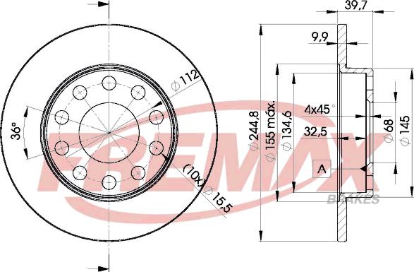 FREMAX BD-3637 - Kočioni disk www.molydon.hr