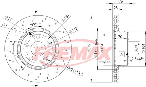 FREMAX BD-3054 - Kočioni disk www.molydon.hr