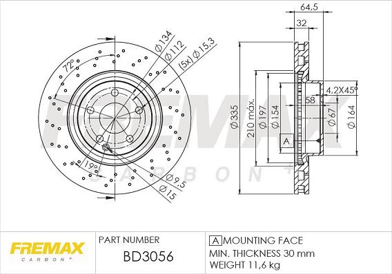 FREMAX BD-3056 - Kočioni disk www.molydon.hr