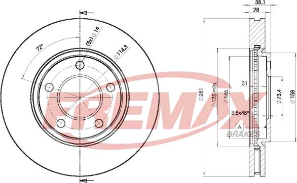 FREMAX BD-3002 - Kočioni disk www.molydon.hr