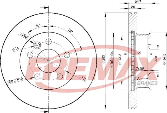 FREMAX BD-3014 - Kočioni disk www.molydon.hr