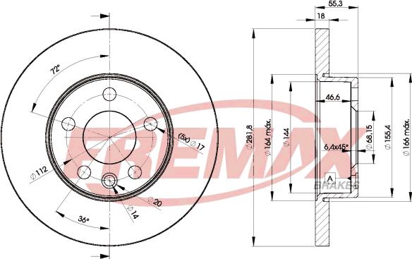 FREMAX BD-3018 - Kočioni disk www.molydon.hr