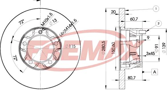 FREMAX BD-3017 - Kočioni disk www.molydon.hr