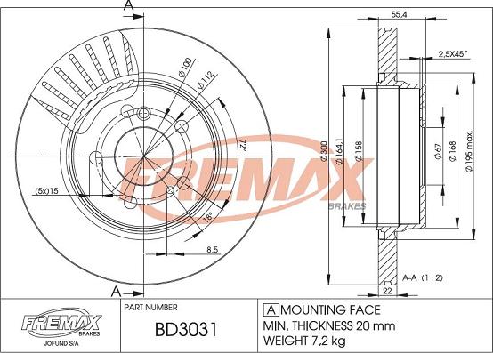 FREMAX BD-3031 - Kočioni disk www.molydon.hr