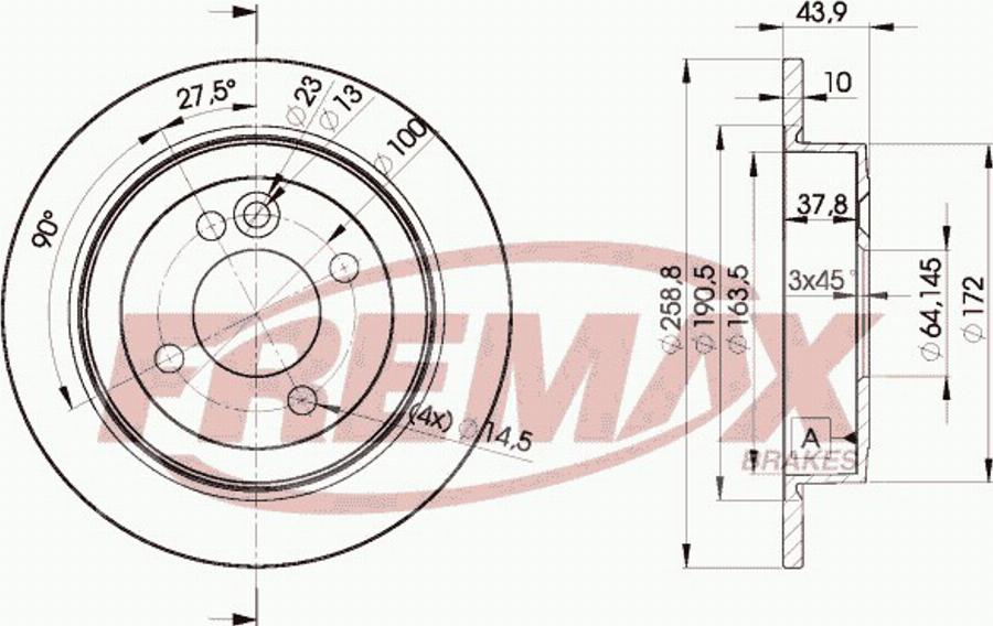 FREMAX BD-3070 - Kočioni disk www.molydon.hr